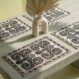 Black Wildflower Placemat