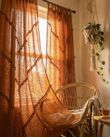 Rust Sunshine Window Curtain