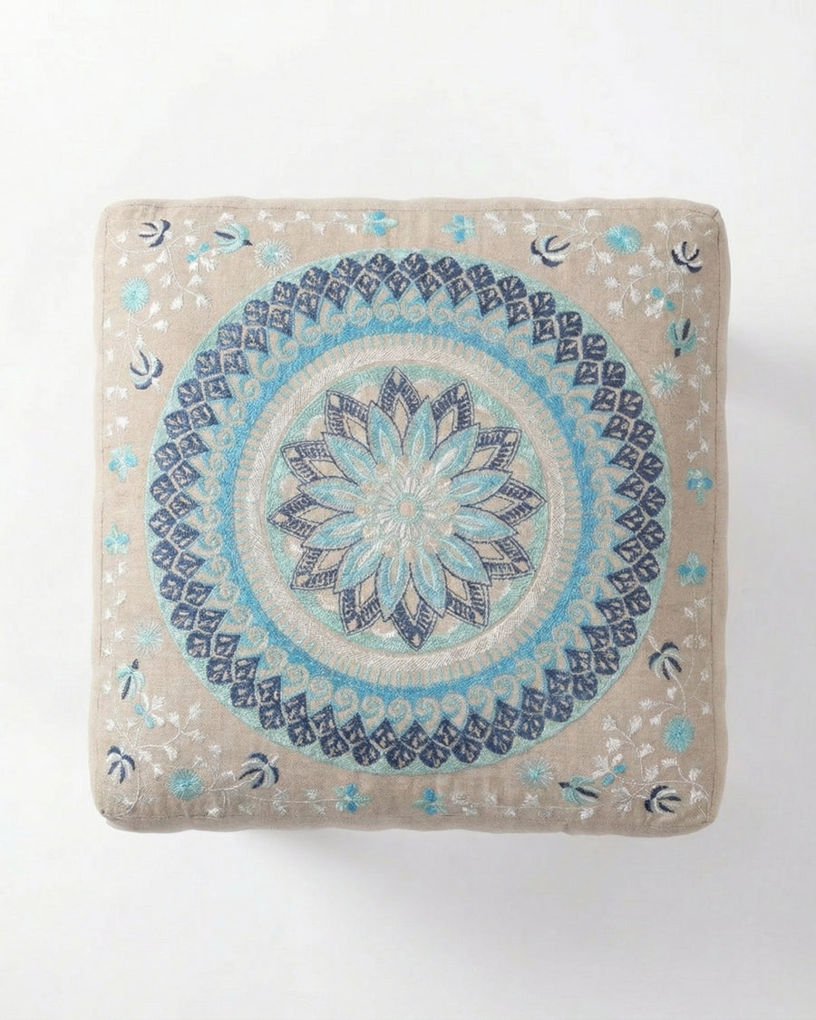 Coastal Comfort Footstool