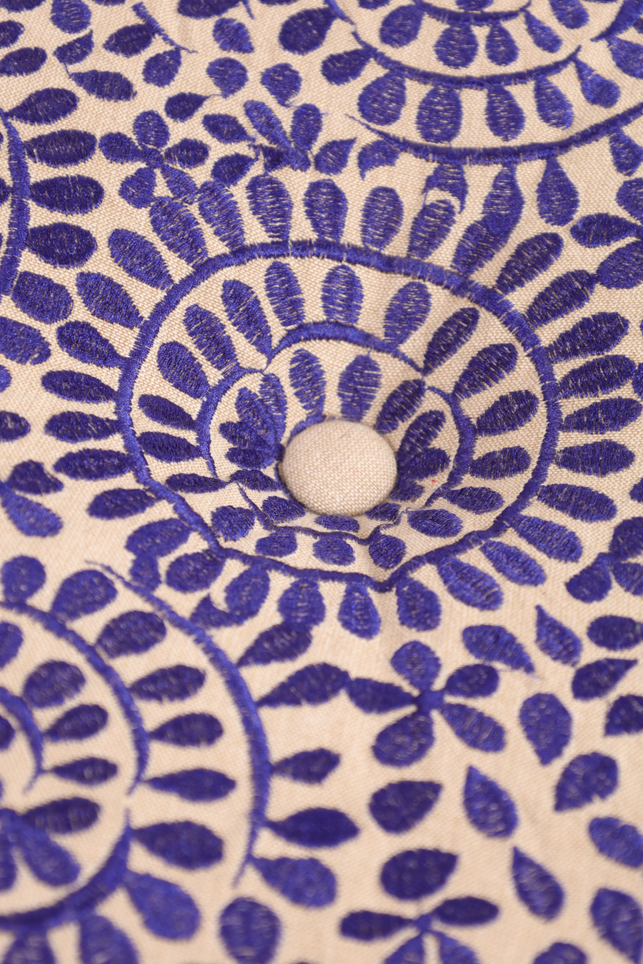 Blue Euphoria Ottoman Pouf