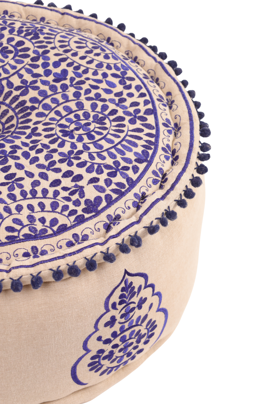 Blue Euphoria Ottoman Pouf