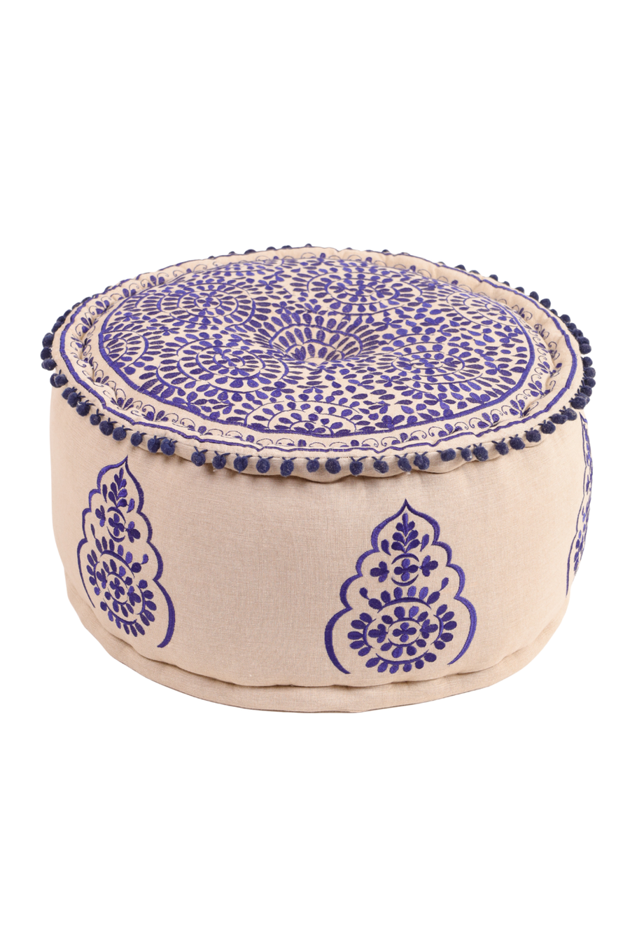 Blue Euphoria Ottoman Pouf