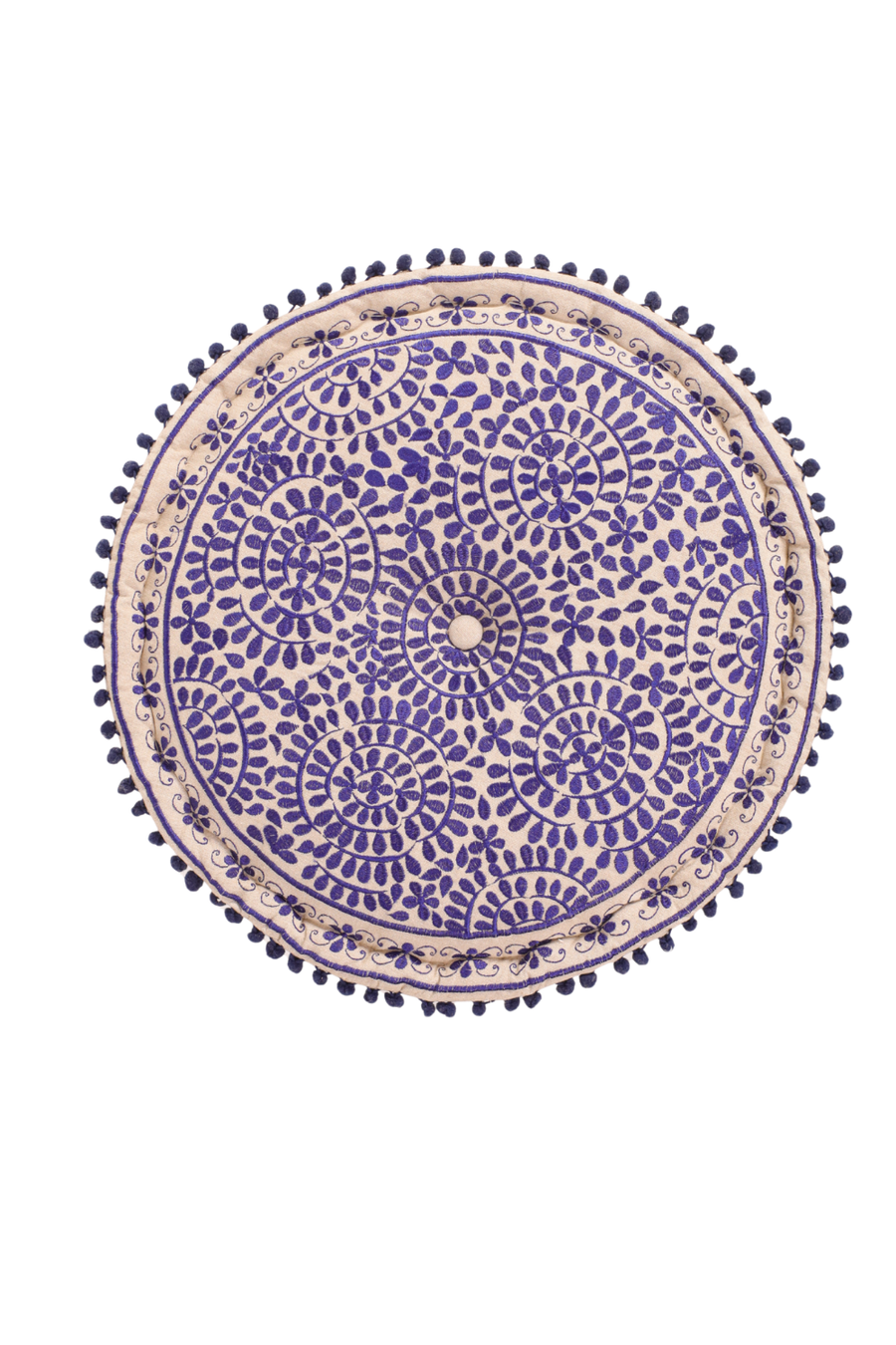 Blue Euphoria Ottoman Pouf
