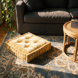 Gold Velvet Haven Floor Cushion