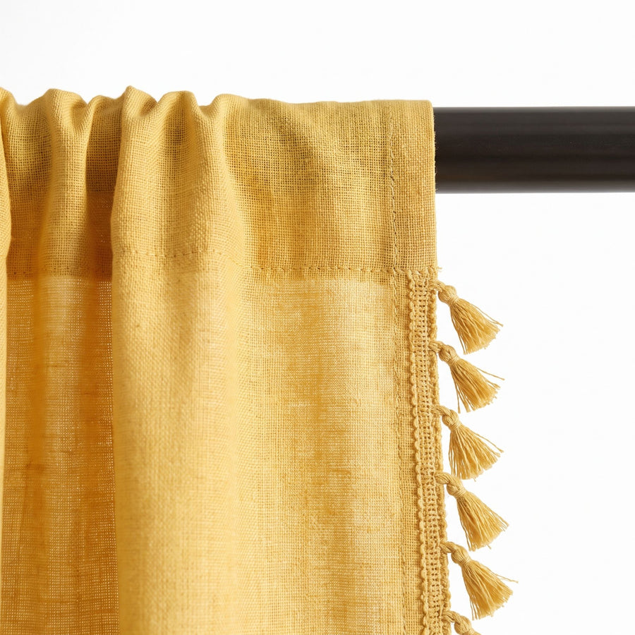 Mustard Kinari Cotton Curtain photo 8