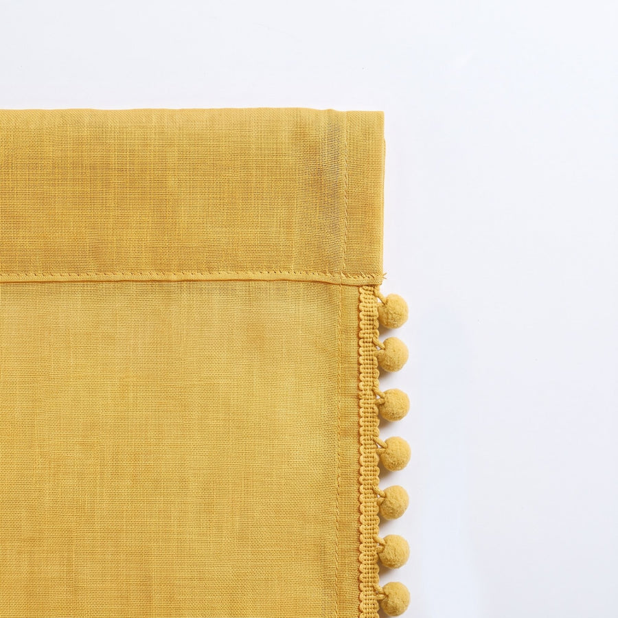 Ochre Mela Cotton Curtain photo 6