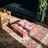 Rose Velvet Haven Floor Cushion
