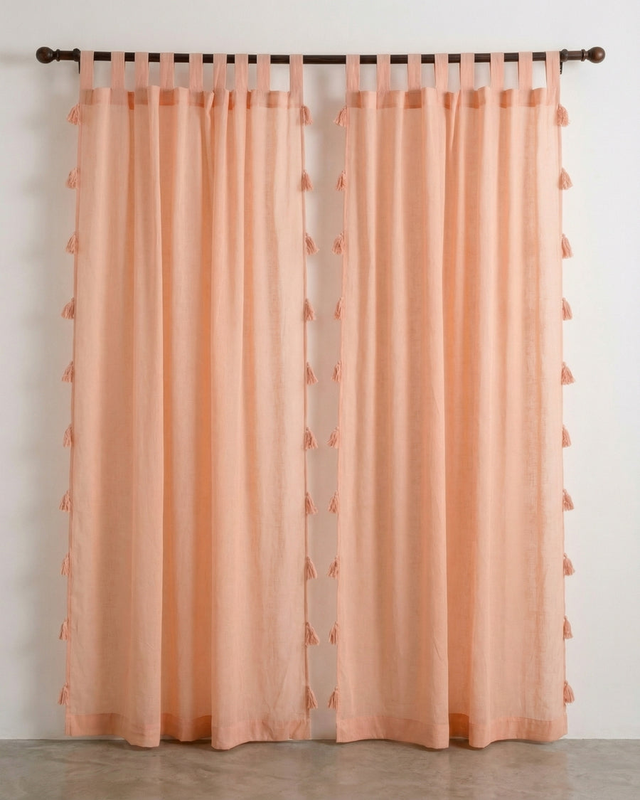 Rose Mira Cotton Curtain