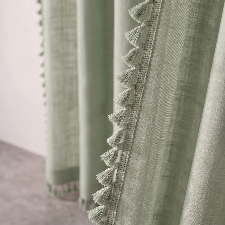 Sage Kinari Cotton Curtain photo 6