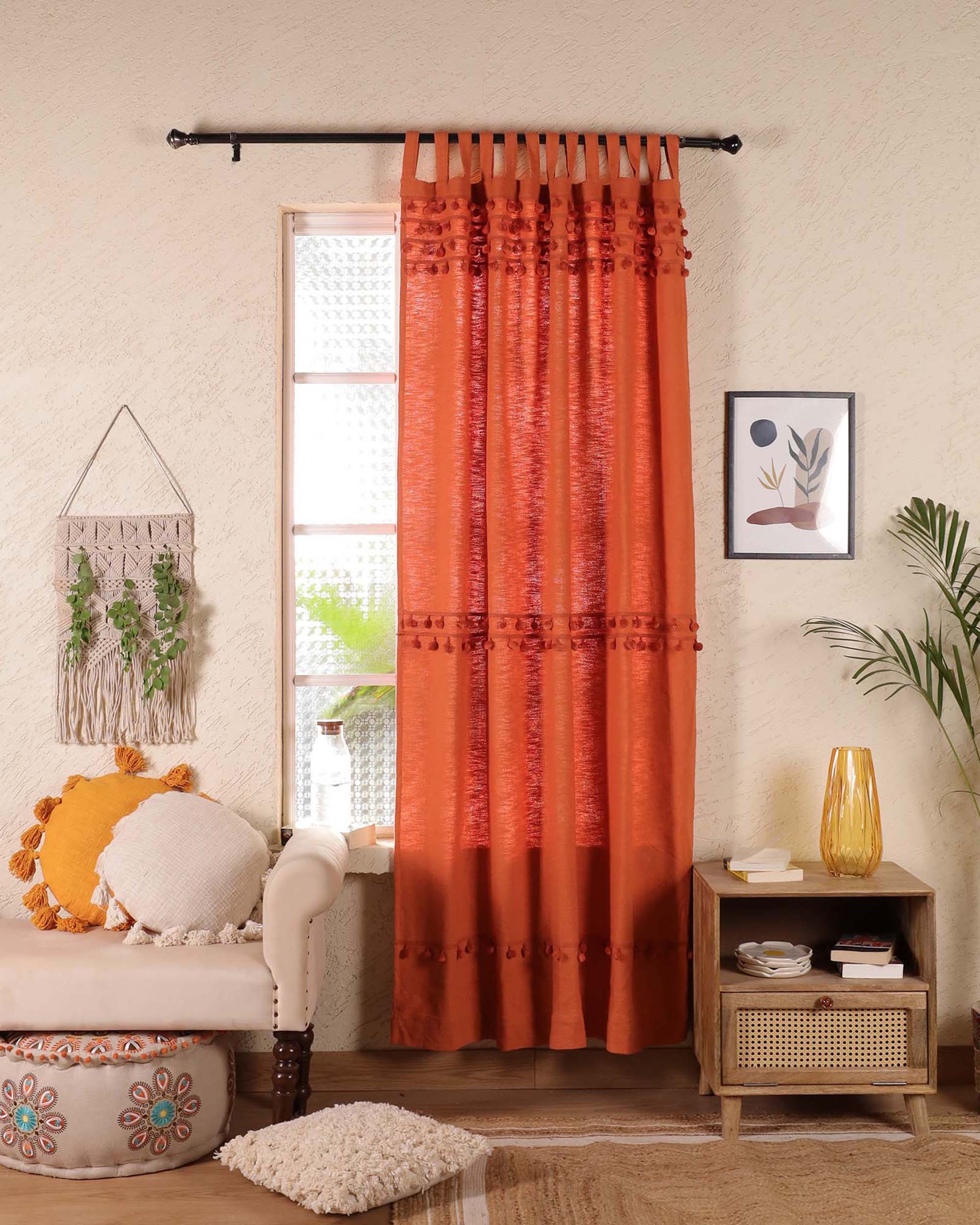 Fiesta Pom Poms Curtain