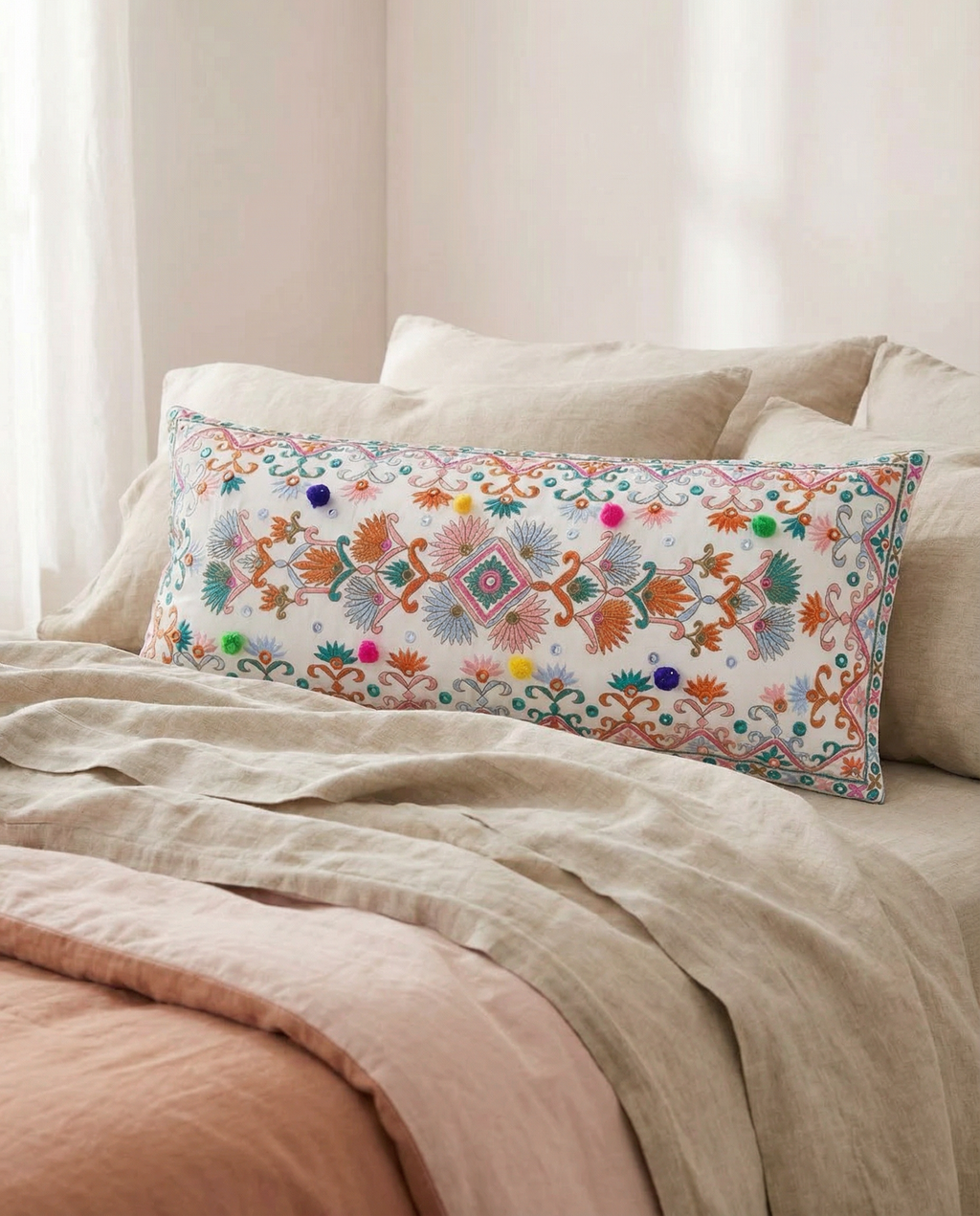 Pink Gypsy Dream Long Pillow