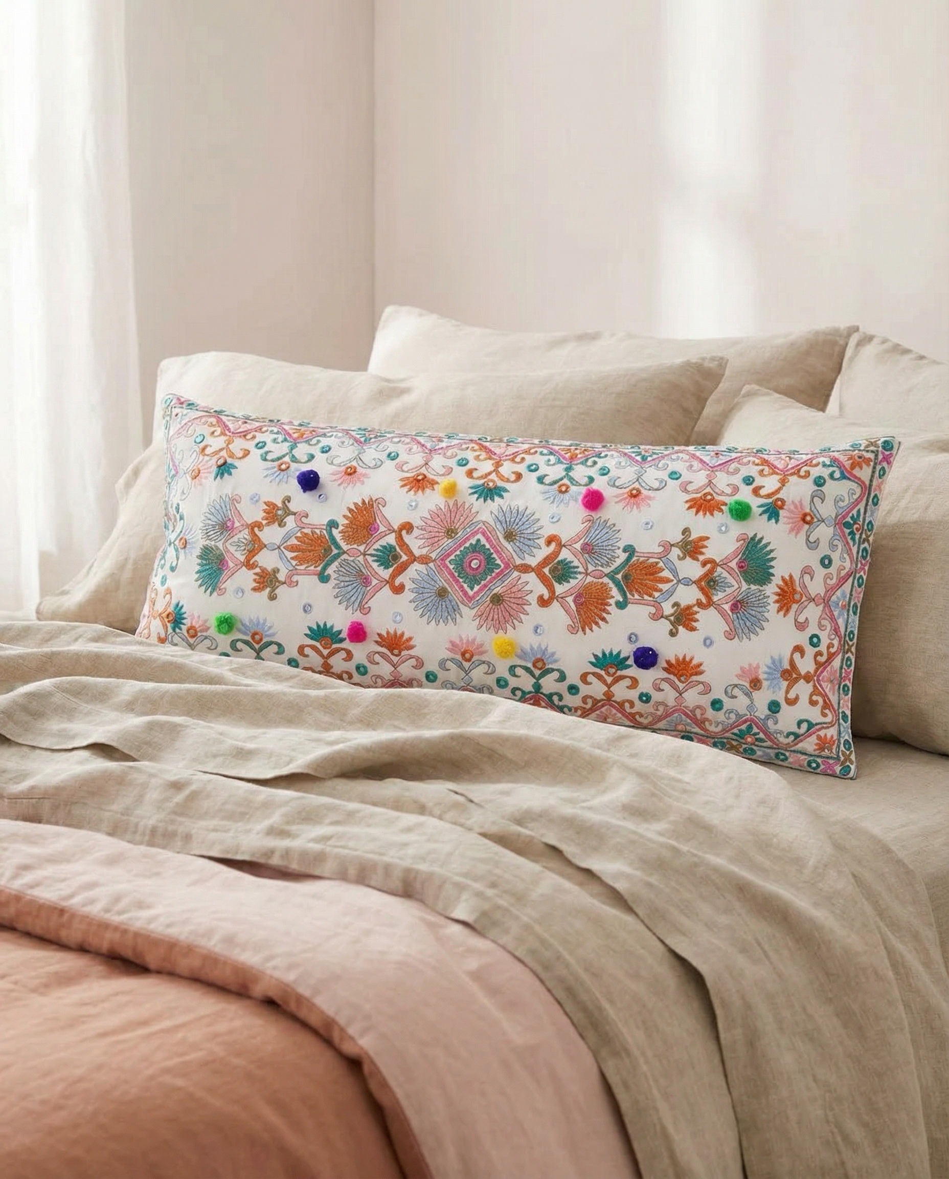 Pink Gypsy Dream Long Pillow