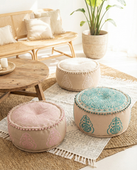 Pink Euphoria Ottoman Pouf