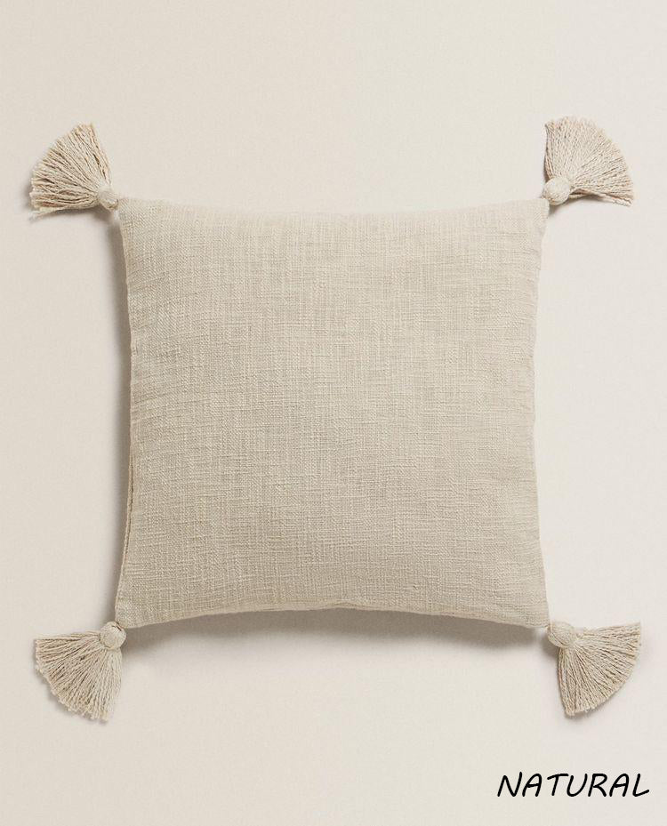 Classic Tassels Throw Pillow Cover - I