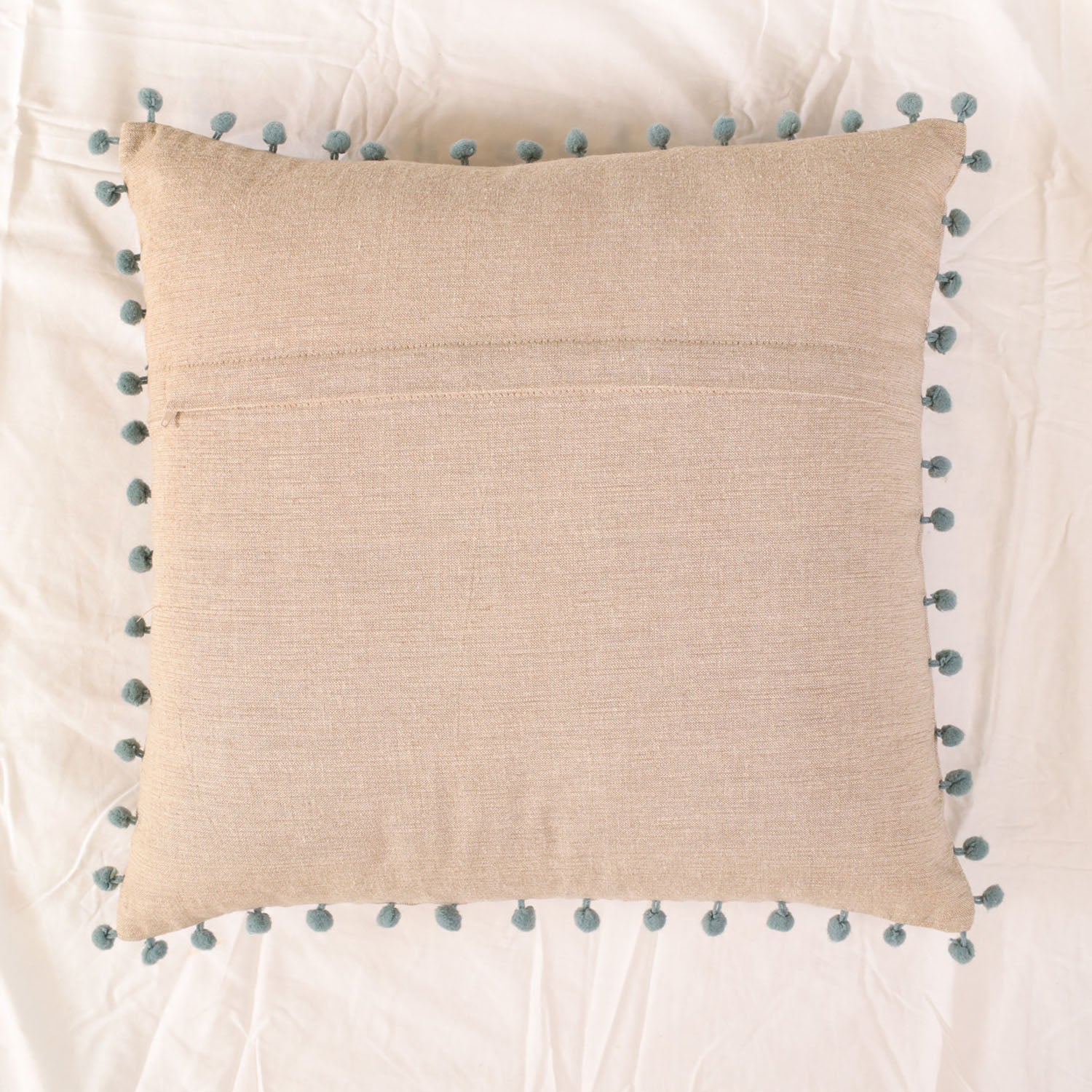 Gray Ethnicity Embroidered Throw Pillow Cover