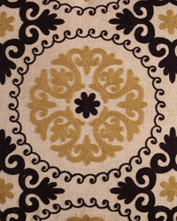 Gold Suzani Throw Pillow