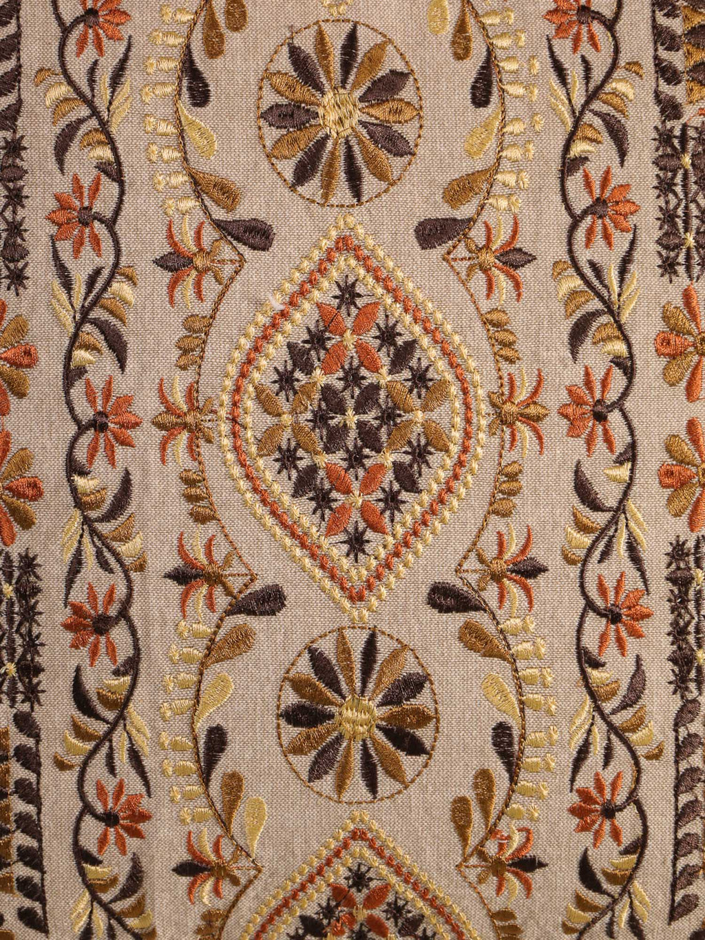 Brown Heritage Heirloom Throw Pillow