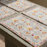 Gray Wildflower Placemat