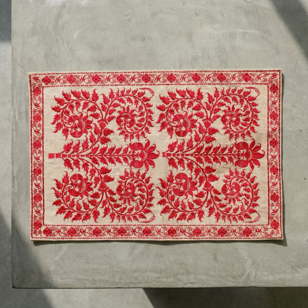 Red Wildflower Placemat