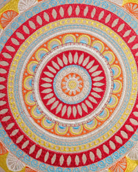 Yellow Geometric Gathering Pillow