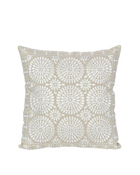White Geometric Jaipur Throw Pillow