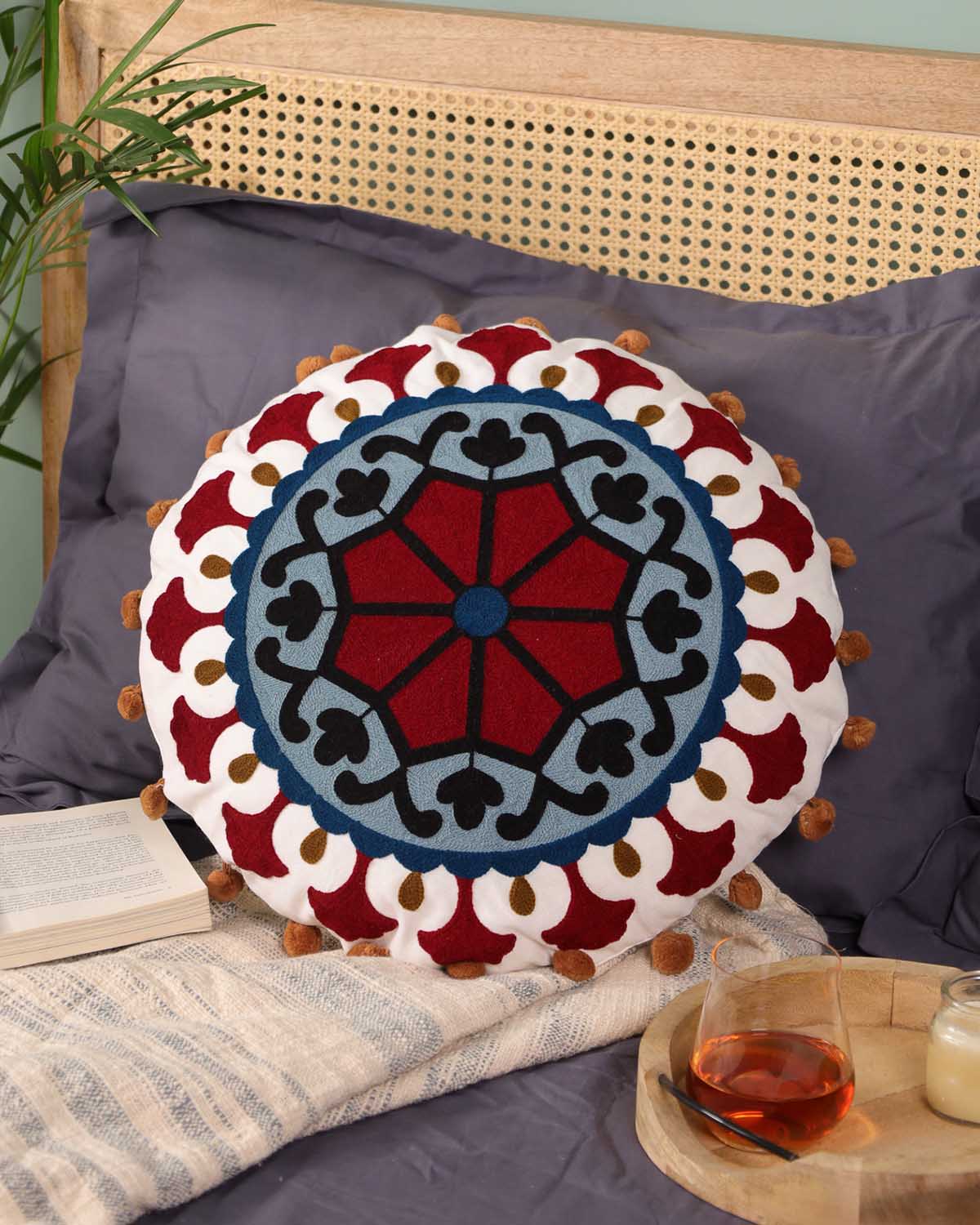 Petal Paradise Floor Cushion Cover