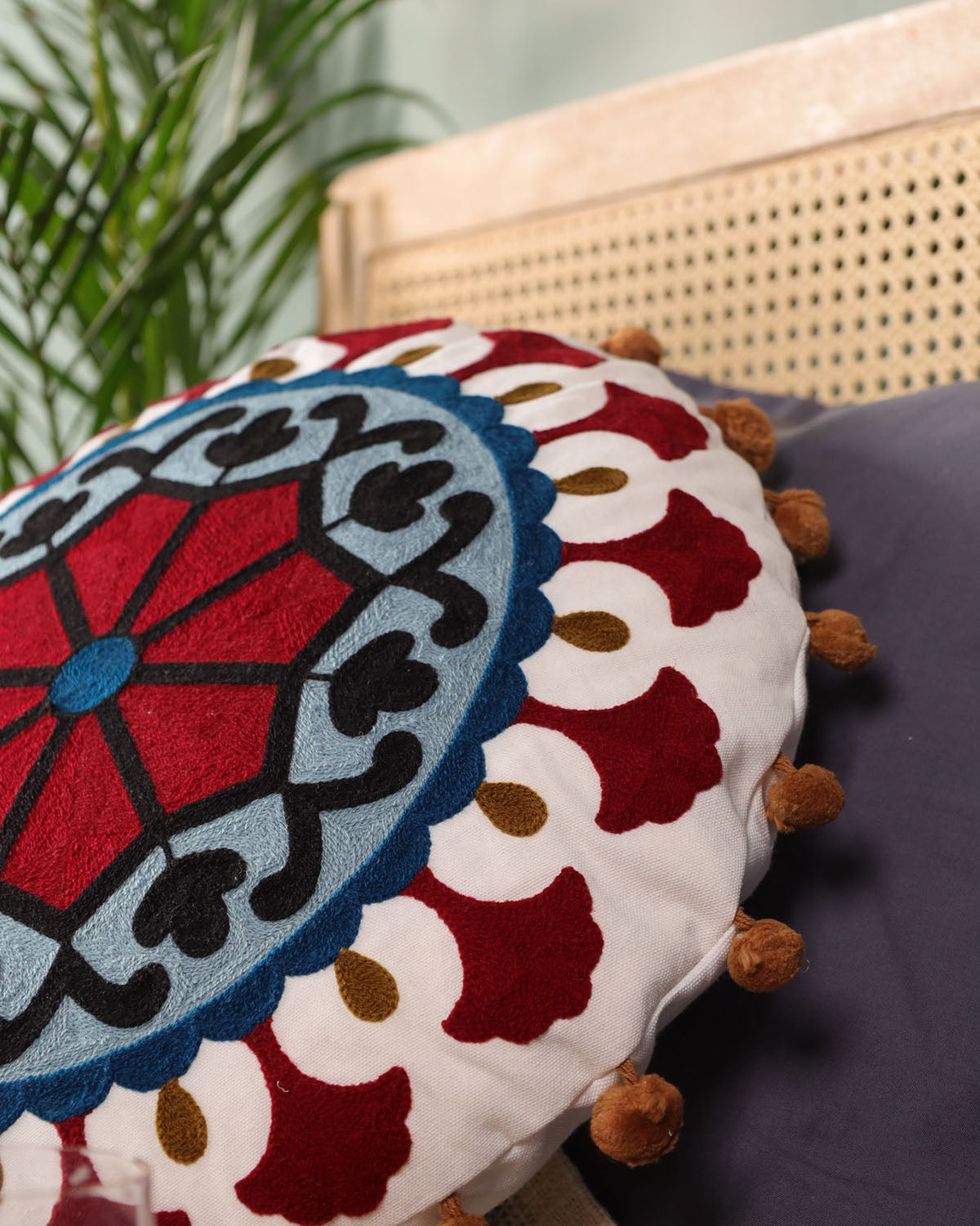 Petal Paradise Floor Cushion Cover