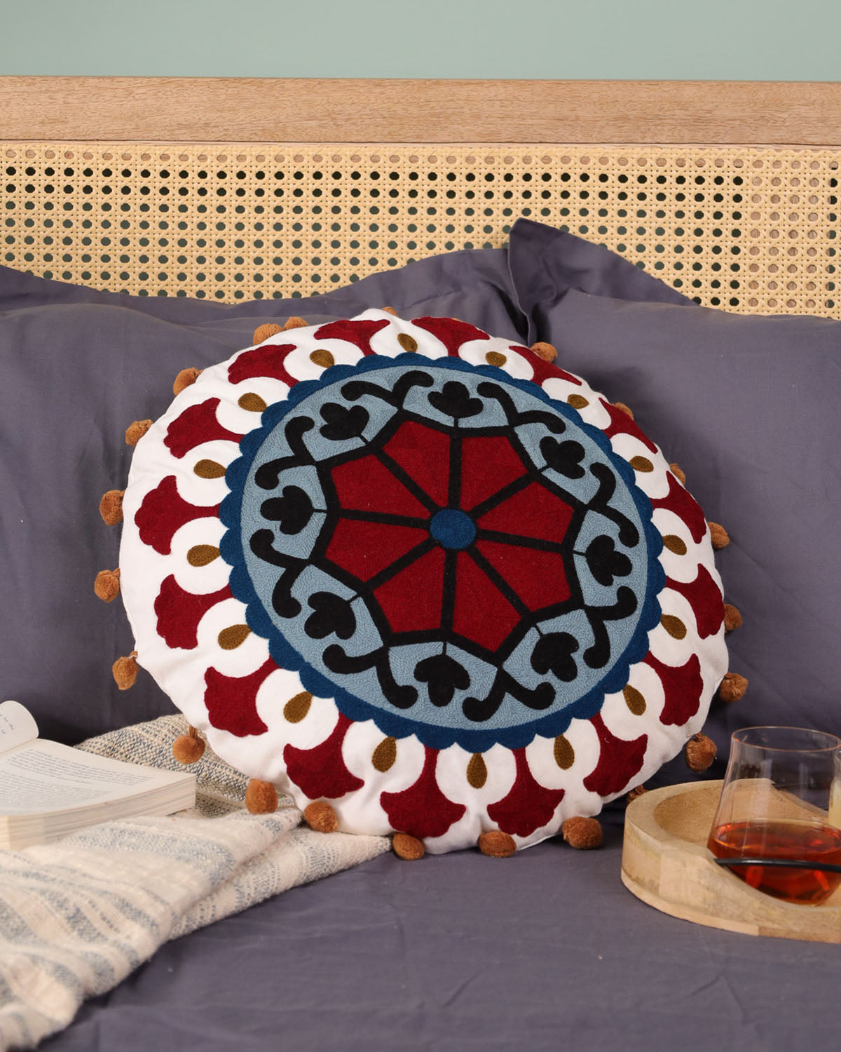 Petal Paradise Floor Cushion Cover