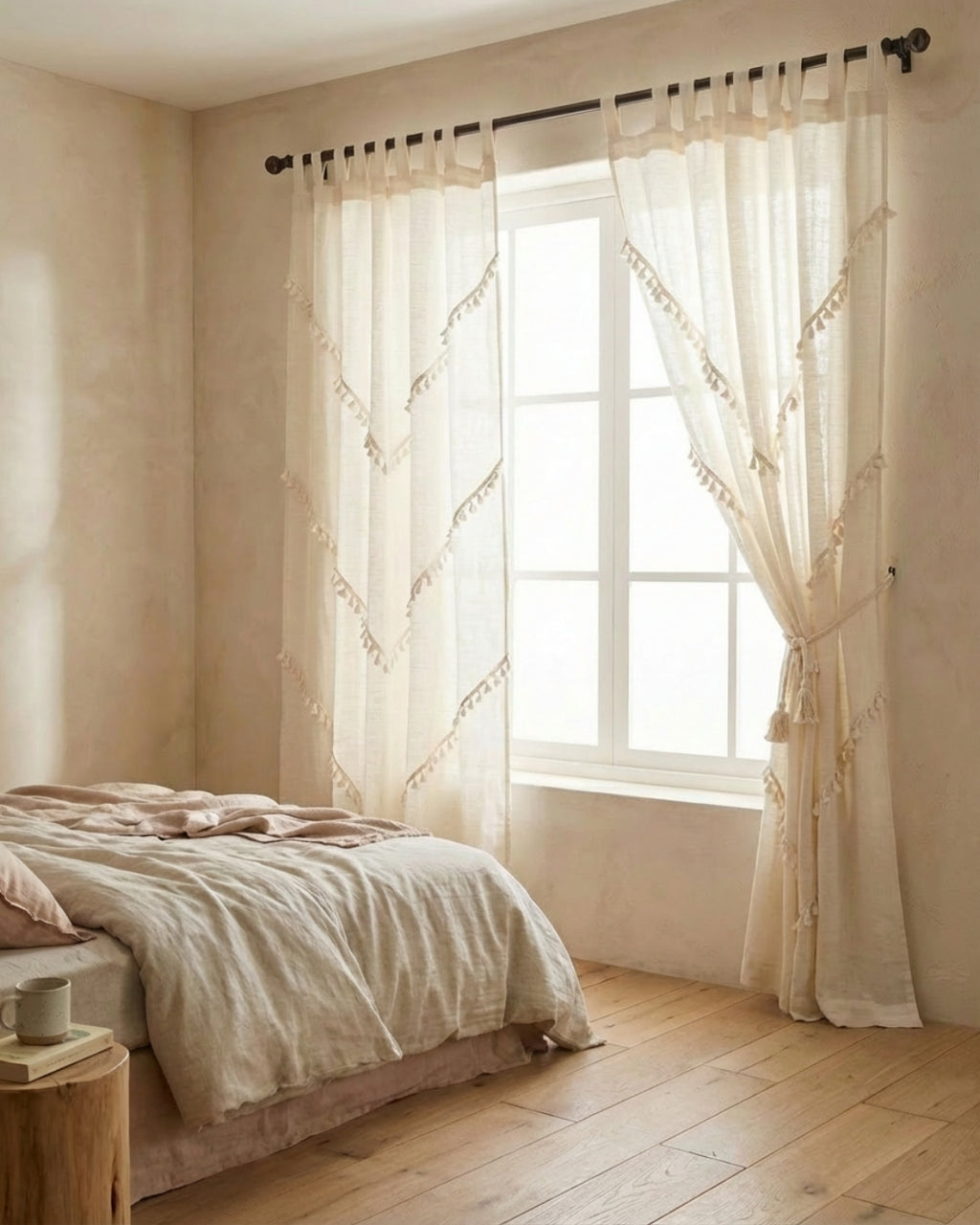 Ivory Sunshine Window Curtain - Set of 2