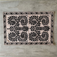 Black Wildflower Placemat