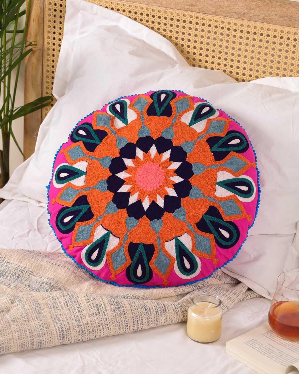 Geometric Getaway Floor Cushion Cover