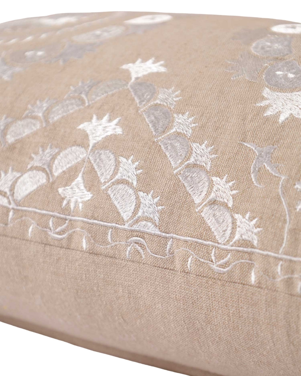 White Mandala Magic Long Pillow