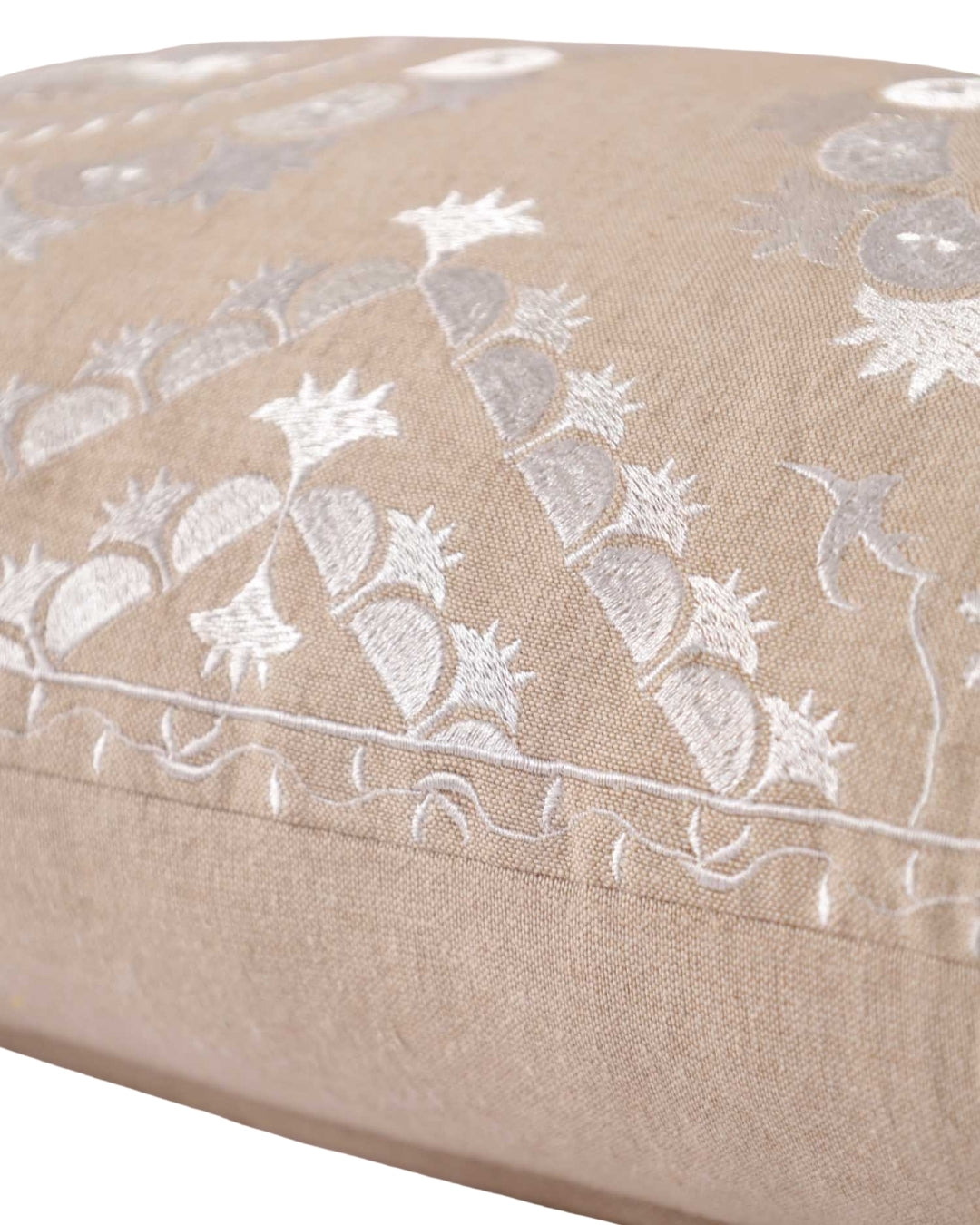 White Mandala Magic Long Pillow