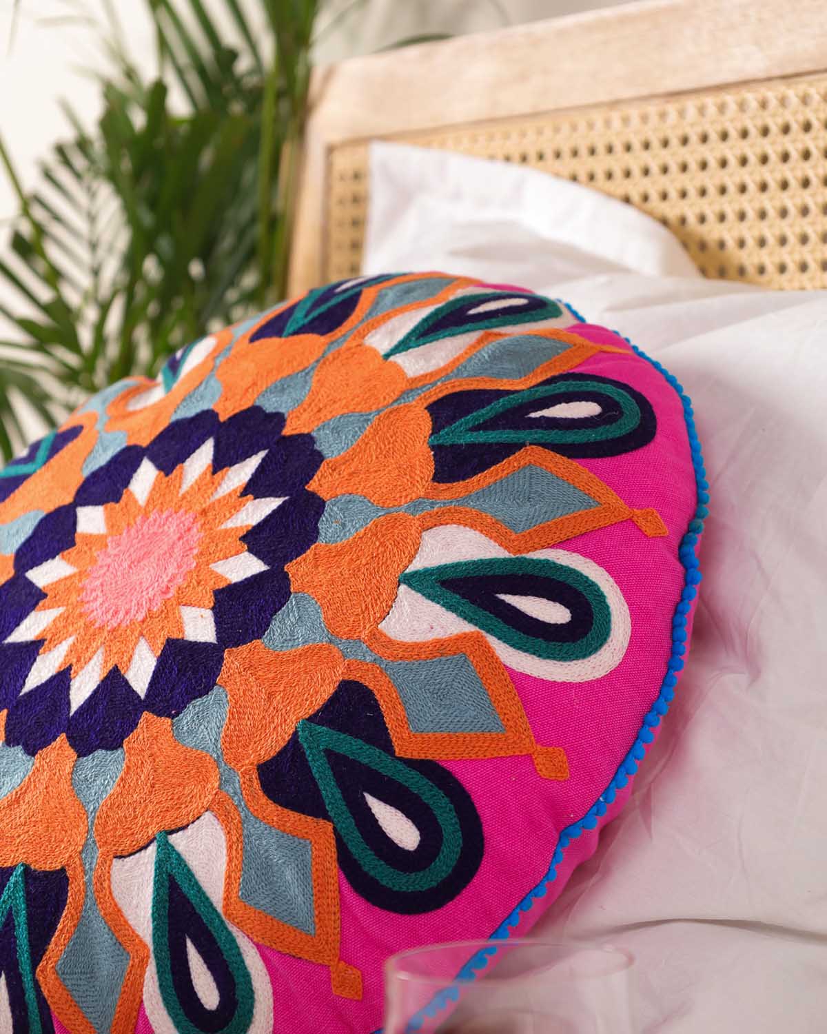 Geometric Getaway Floor Cushion Cover