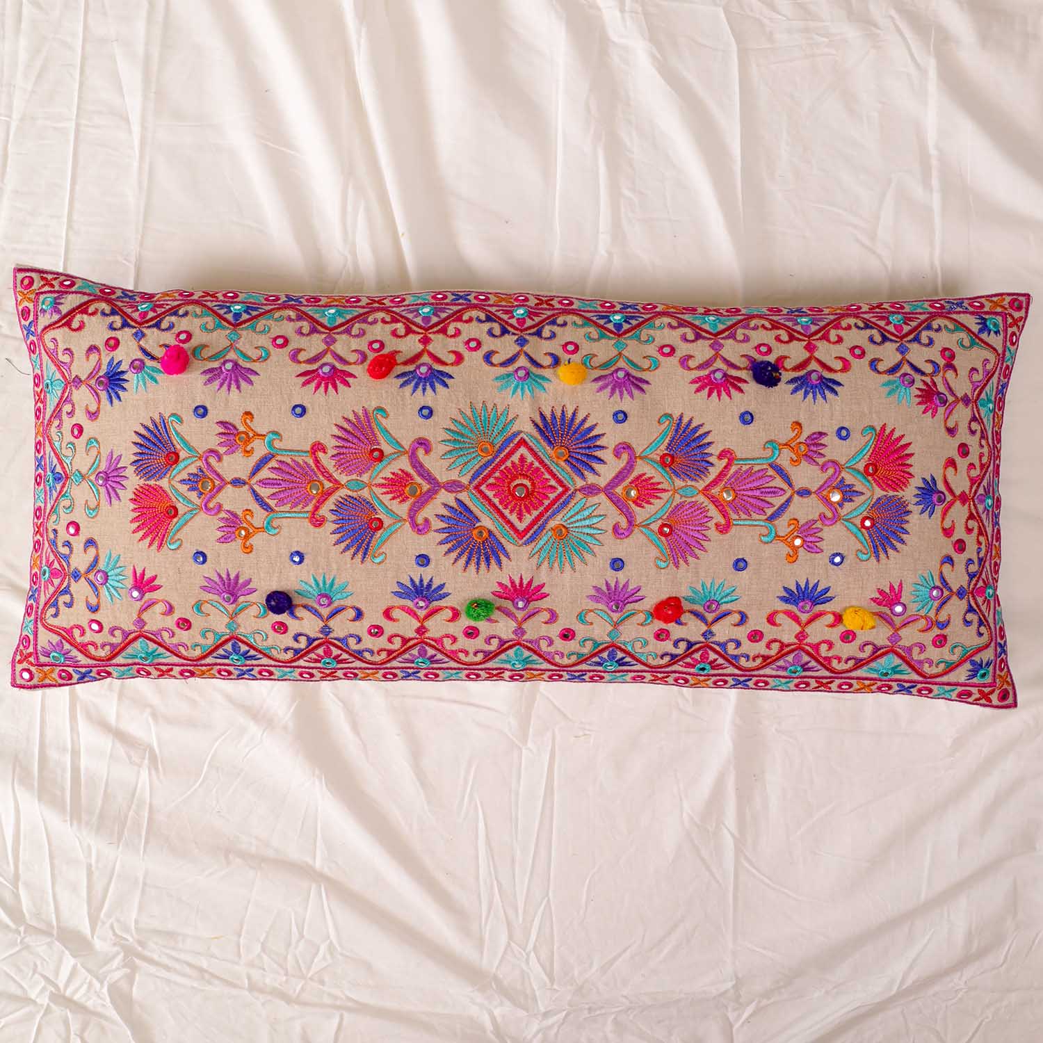 Pink Hippie Dream Long Pillow