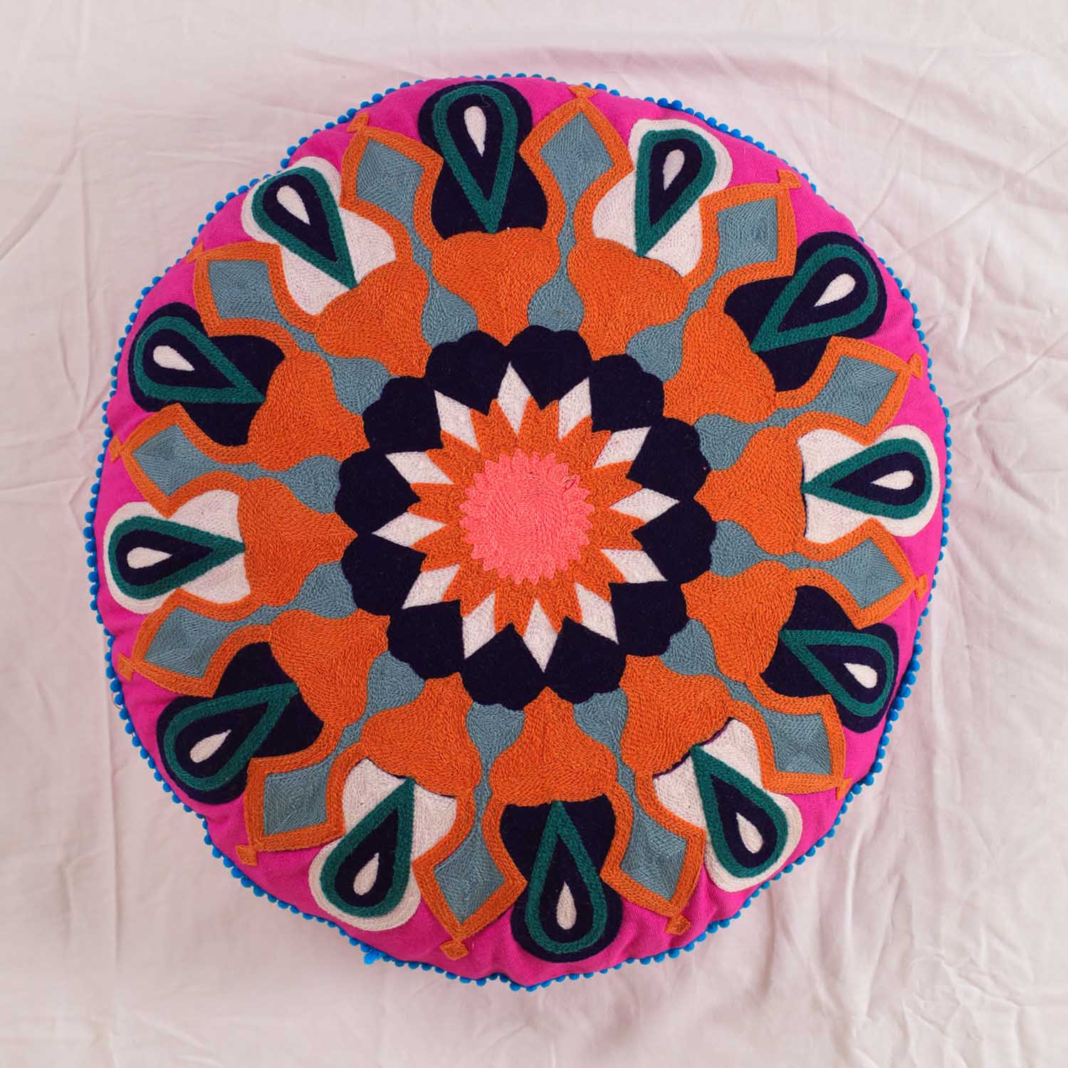 Geometric Getaway Floor Cushion Cover