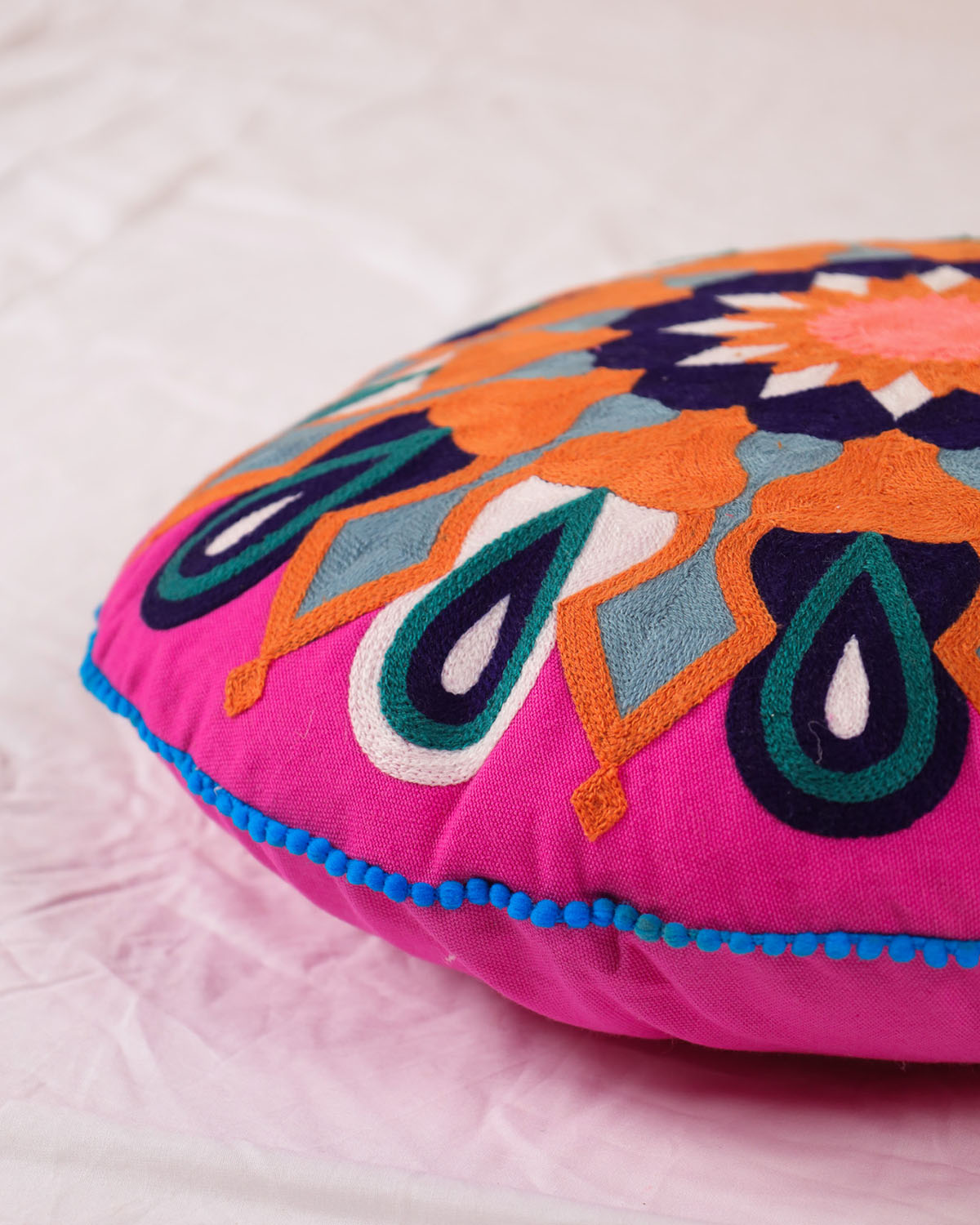 Geometric Getaway Floor Cushion Cover