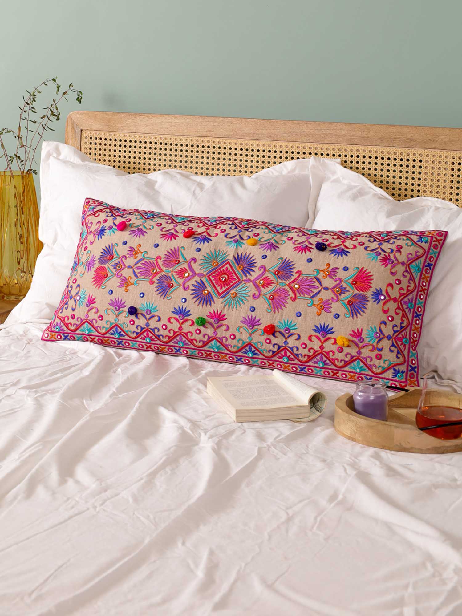 Pink Hippie Dream Long Pillow