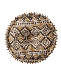 Golden Petal Ottoman Pouf