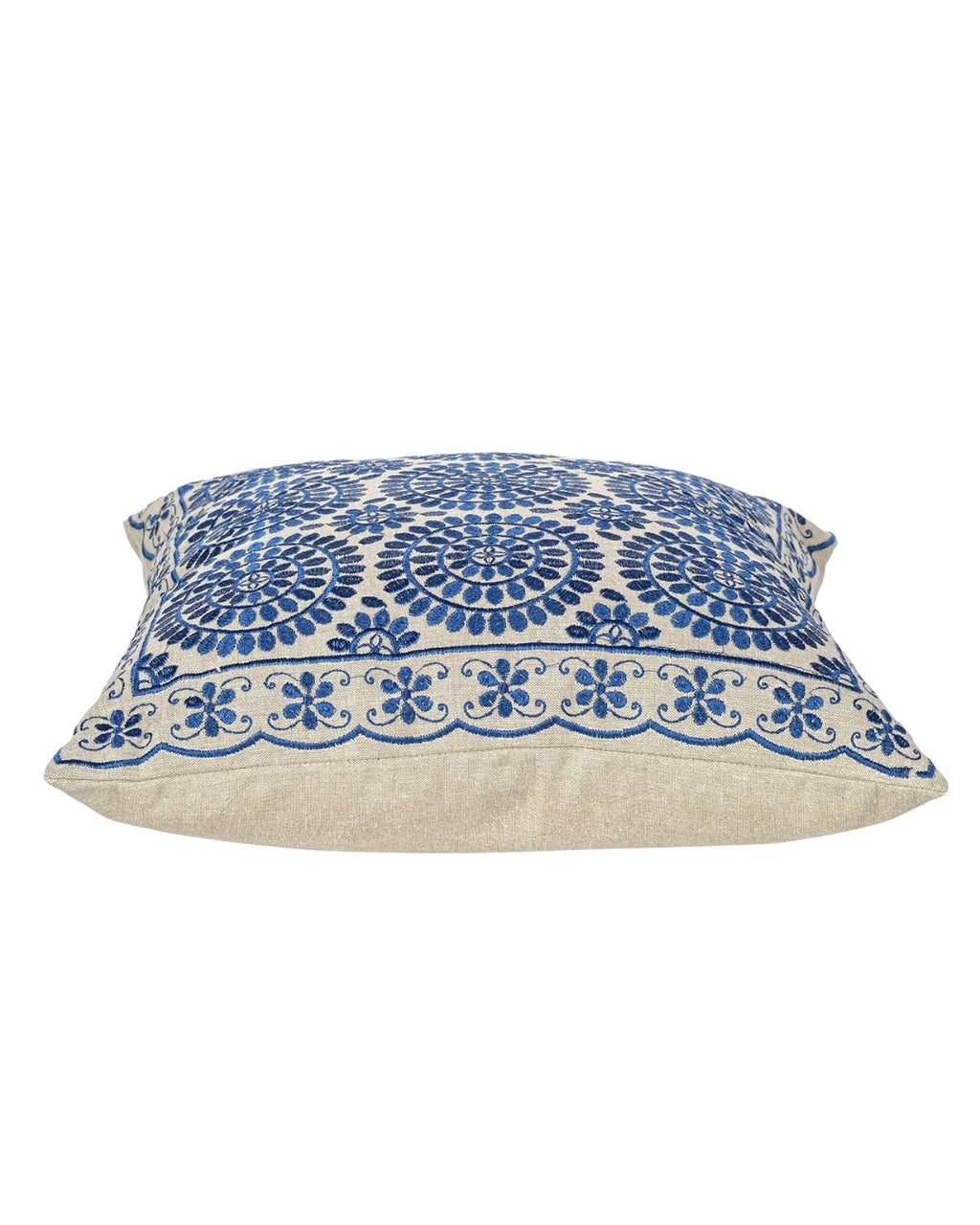 Blue Geometric Jaipur Throw Pillow Cover