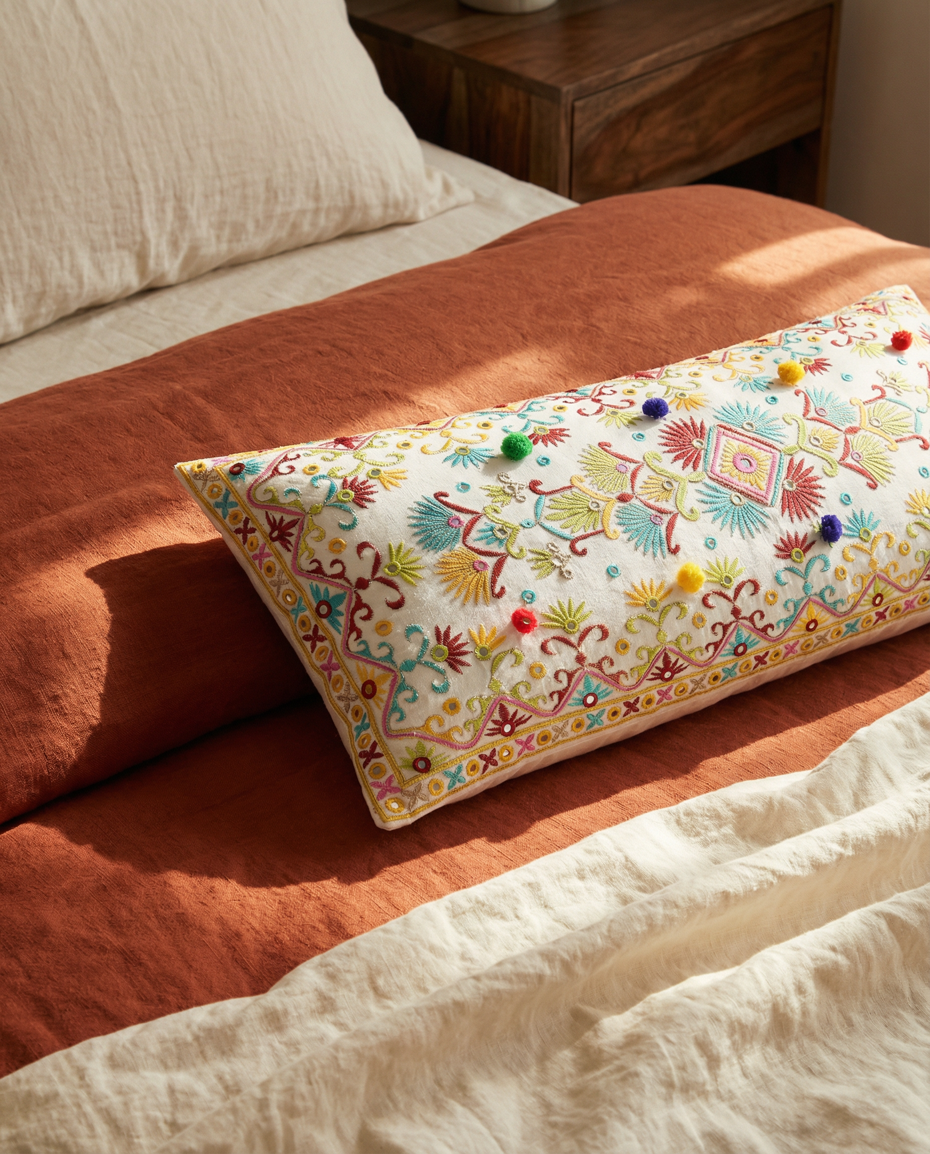 Yellow Gypsy Dream Long Pillow