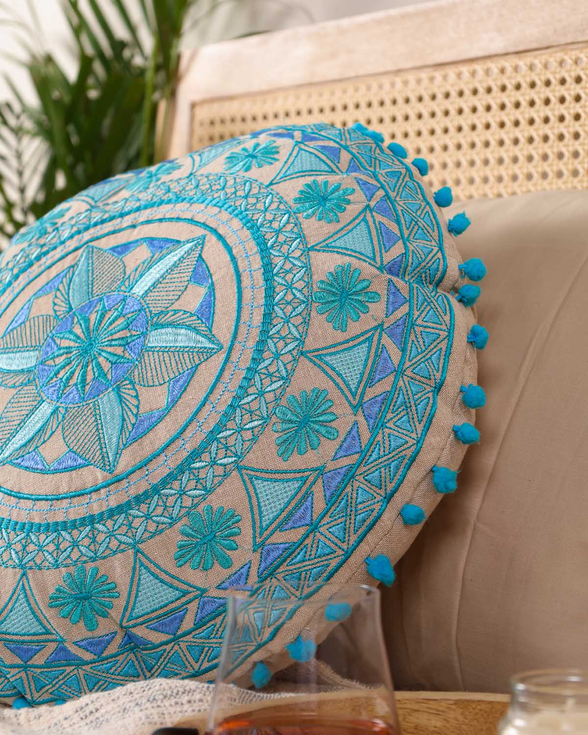 Bloomin' Bliss Floor Cushion Cover