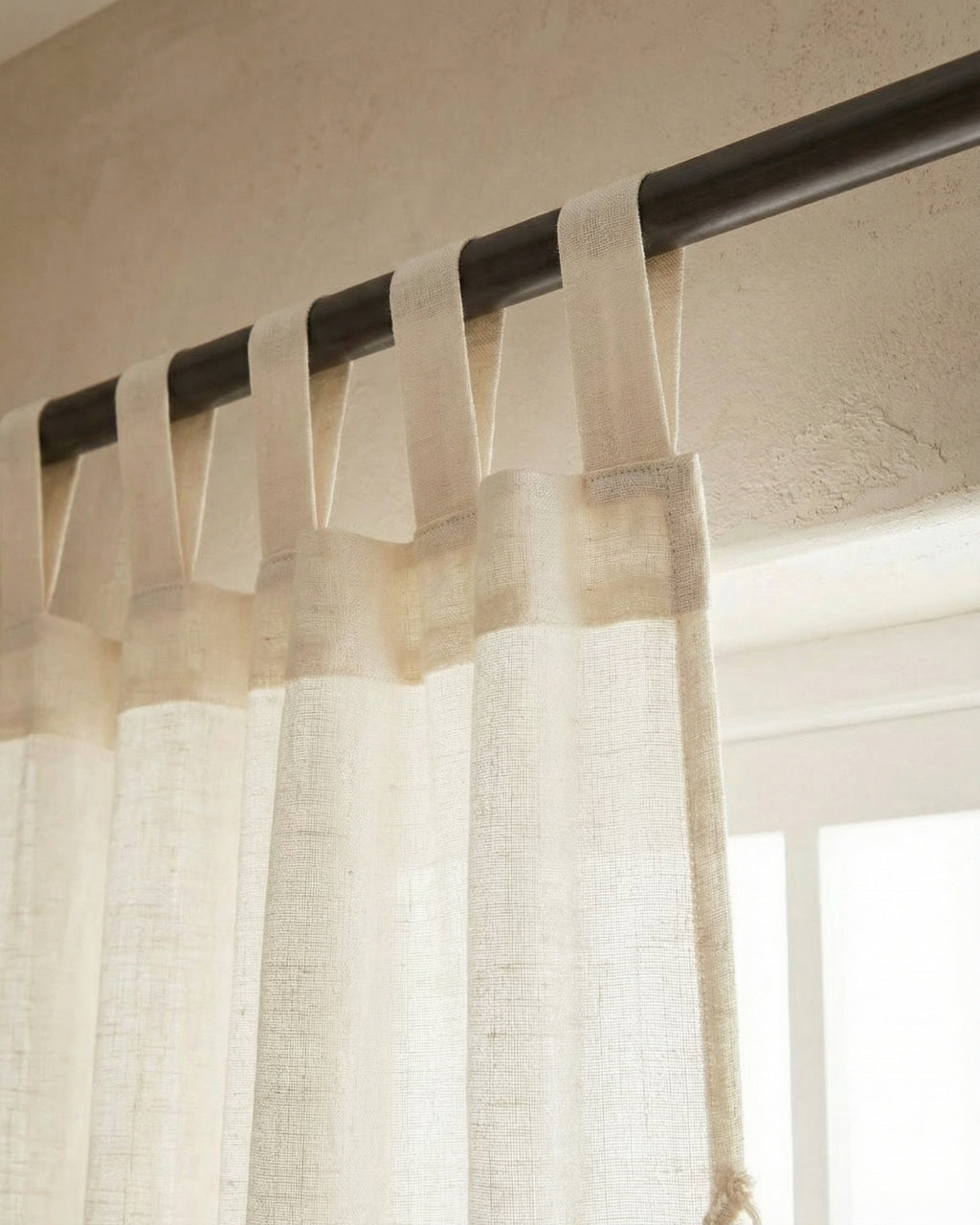 Ivory Sunshine Window Curtain - Set of 2