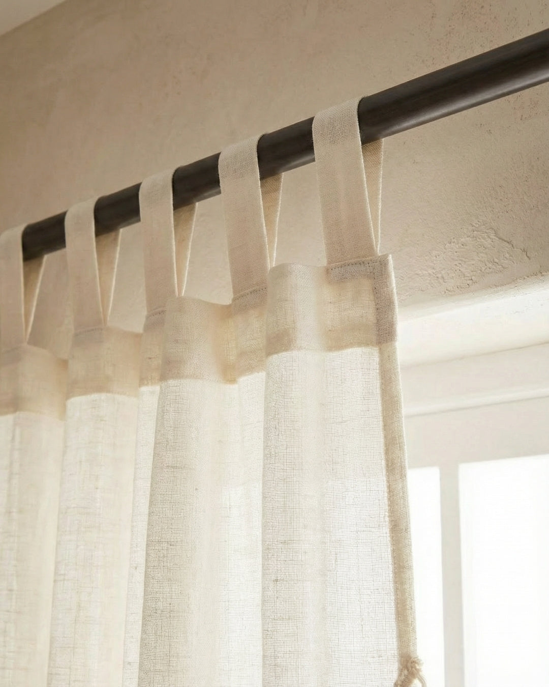 Ivory Sunshine Window Curtain - Set of 2