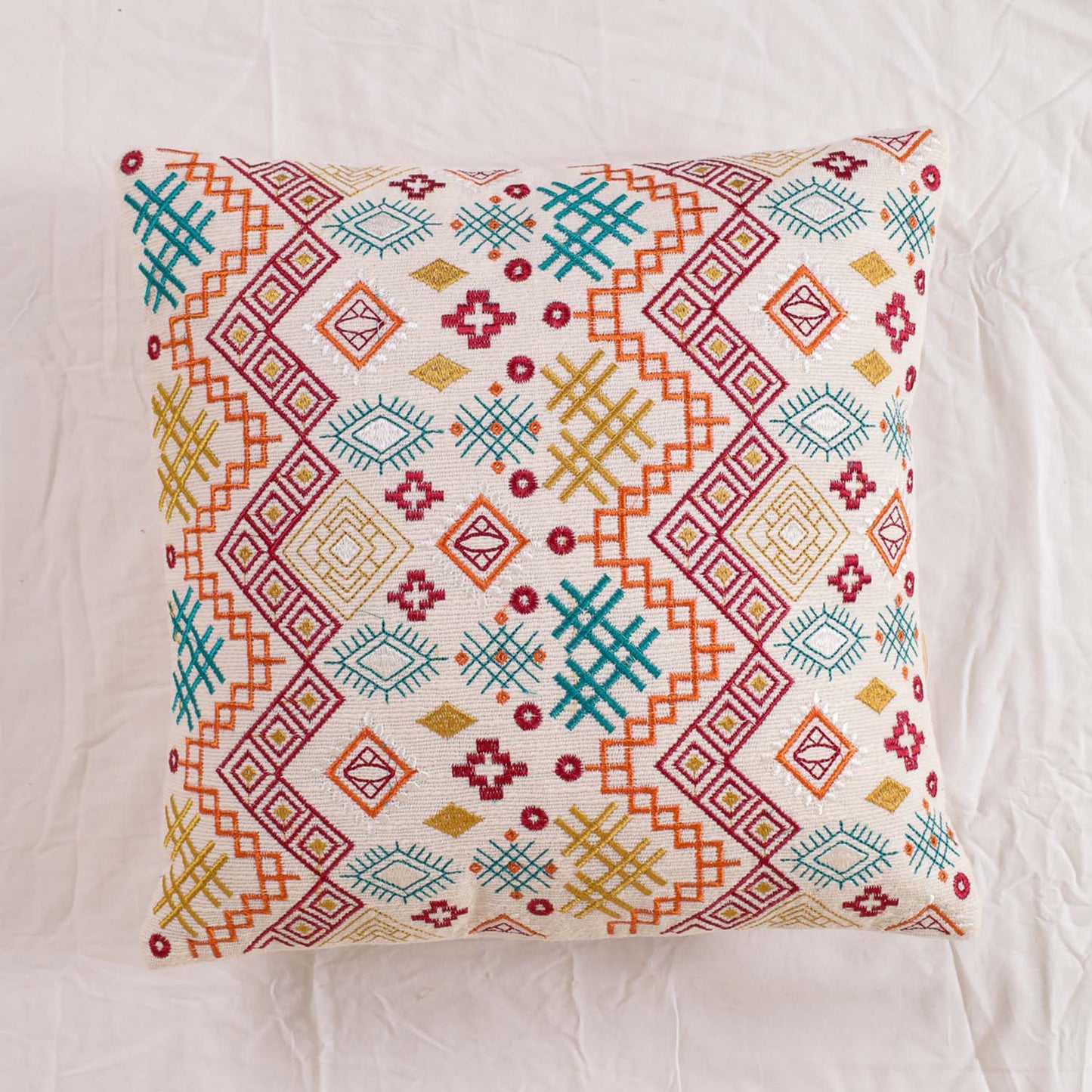 Indian Illusion Throw Pillow Cover