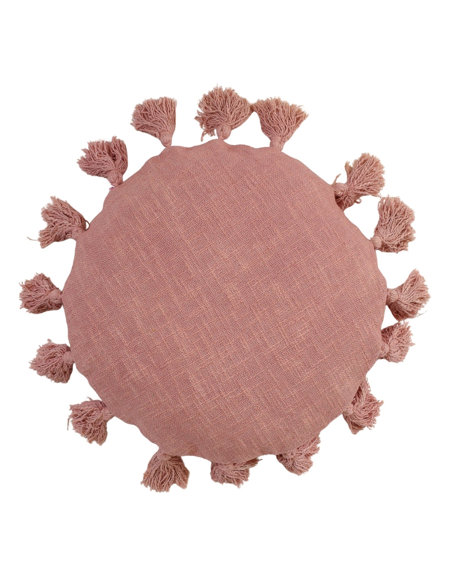 Pink Talking Tassels Cushion