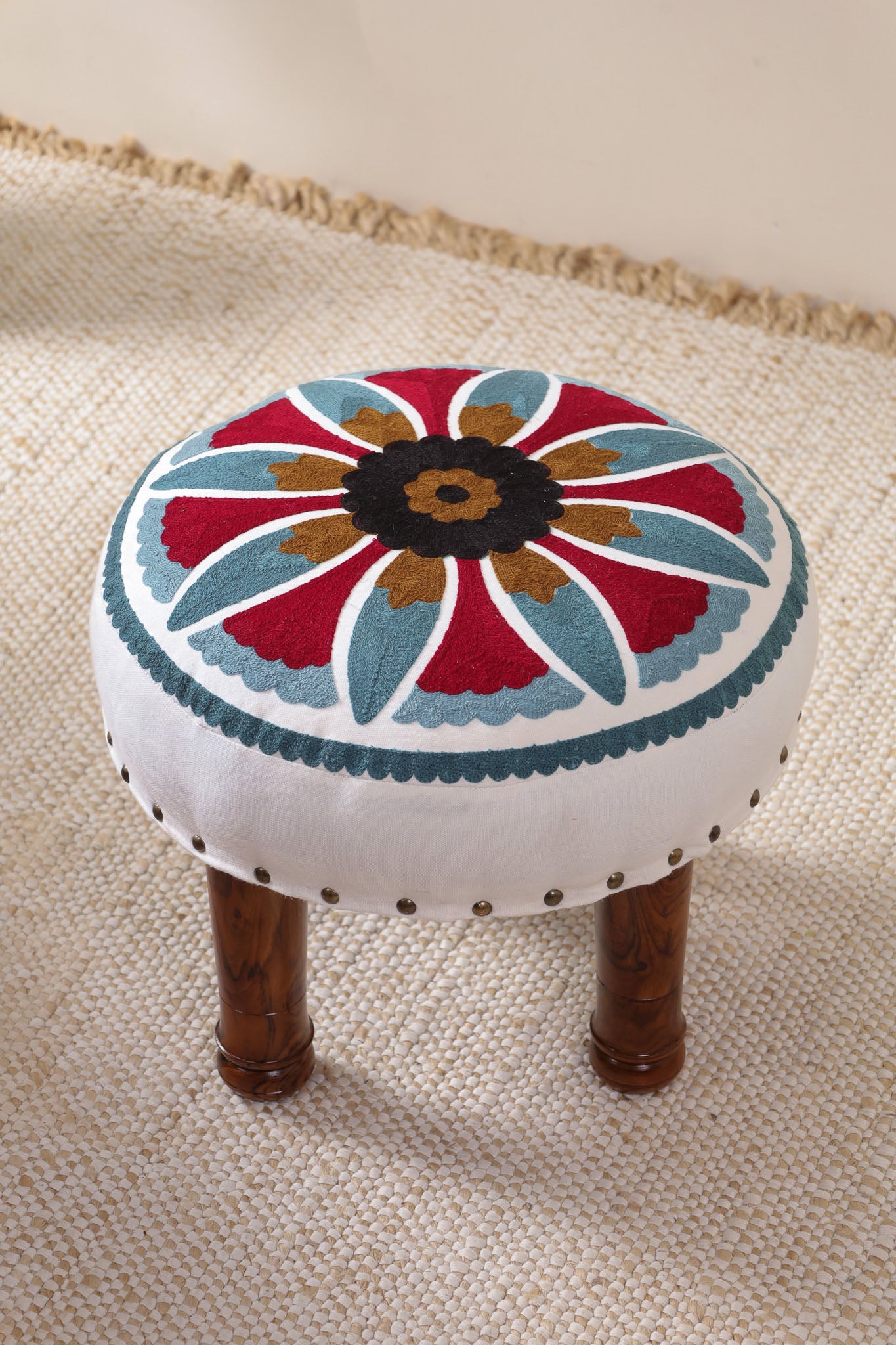 Flower Power Footstool