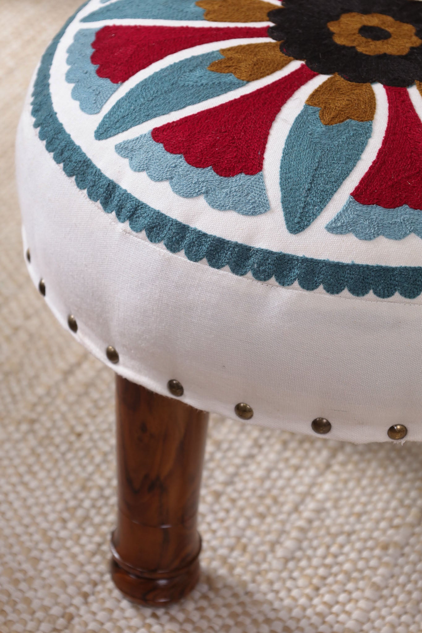 Flower Power Footstool
