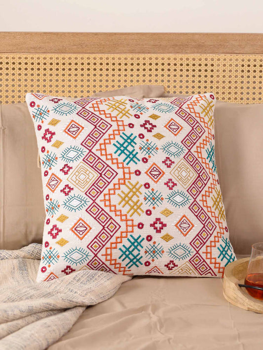 Indian Illusion Throw Pillow Cover