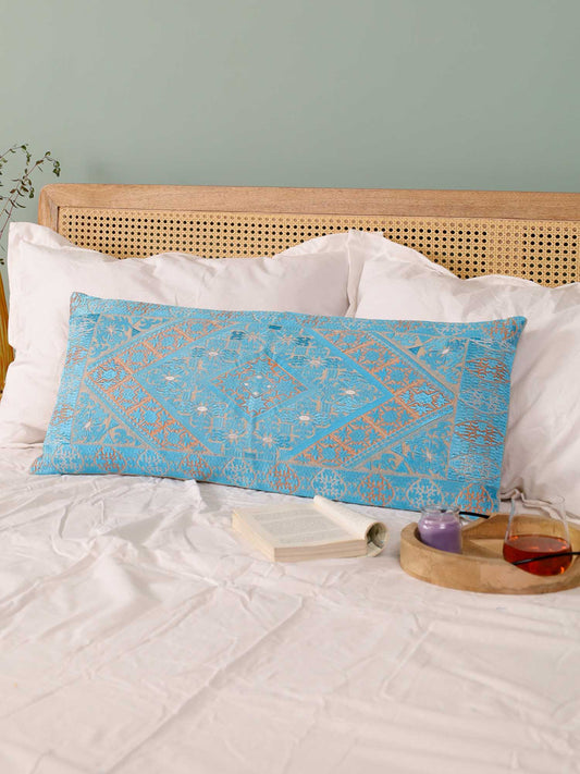 Blue Whimsical Long Pillow